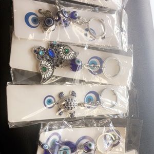 Turkish evil eye keychain